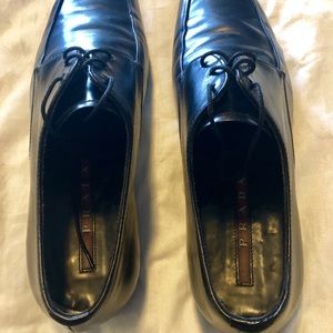 Men’s Prada Lace-up Dress Shoes with Rubber Soles